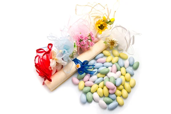 Favor de doces coloridos diferentes — Fotografia de Stock