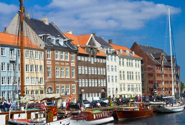 Nyhavn i København – stockfoto