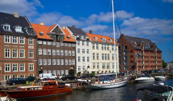 Nyhavn i København – stockfoto