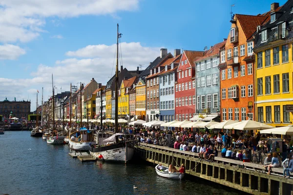 Nyhavn en Copenhague — Foto de Stock