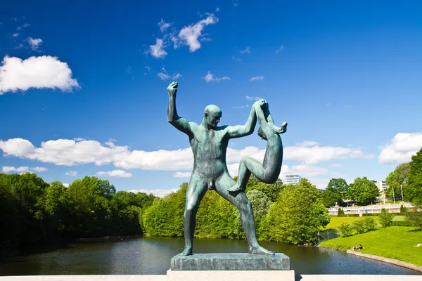 Γλυπτά στη Νορβηγία Όσλο πάρκο vigeland — Φωτογραφία Αρχείου