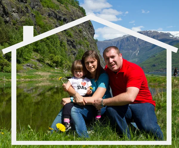 Glückliche Familie — Stockfoto