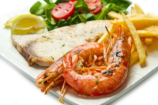 Mixed seafood grill — Stock Photo, Image