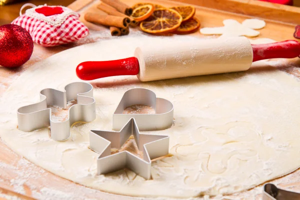 Galletas de masa casera para Navidad —  Fotos de Stock