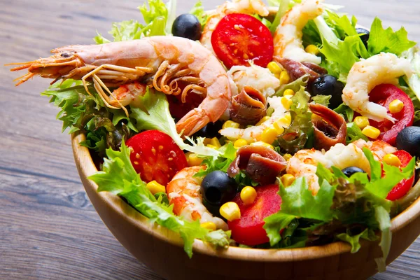 Garnelensalat — Stockfoto