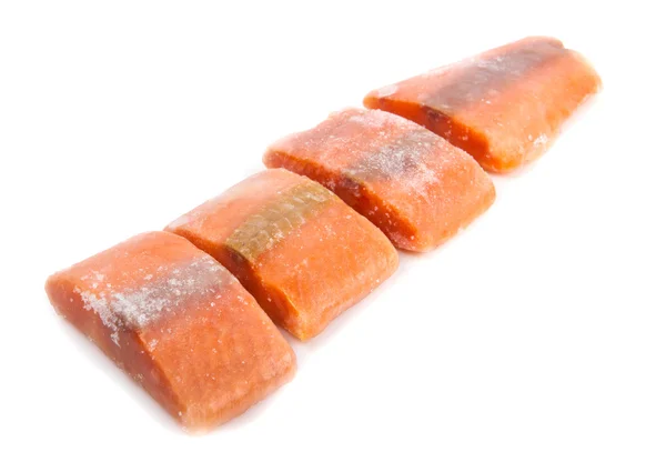Biftecks de saumon congelés — Photo