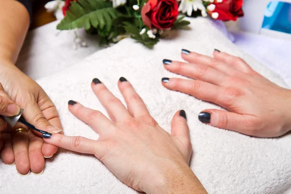 Unha de manicure — Fotografia de Stock