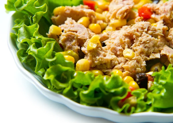 Tuna salad with mais — Stock Photo, Image