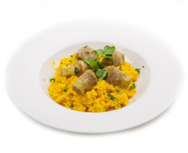 İtalyan risotto ile artichok