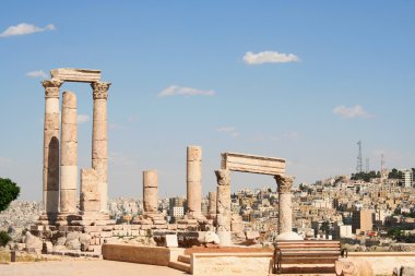 Antik jerash. gera Greko-Romen şehir Ürdün, kalıntıları 