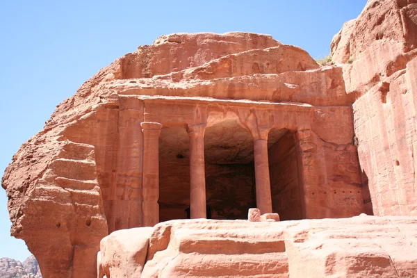 El Tesoro en la antigua ciudad jordana de Petra, Jordania . — Foto de Stock