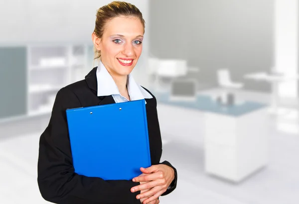 Modern business woman in the office — Stock Photo, Image