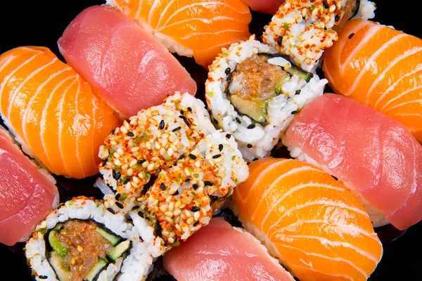 Sushi a rohlíky — Stock fotografie