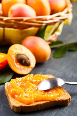 Kayısı koyu ahşap zemin