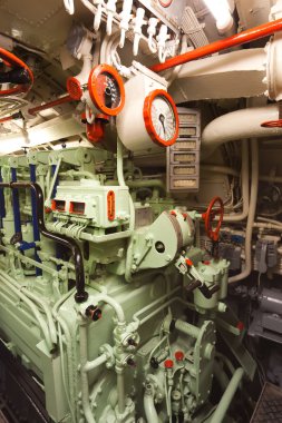 Alman Dünya Savaşı 2 denizaltı türü Viic/41 - elektrik makine dairesi