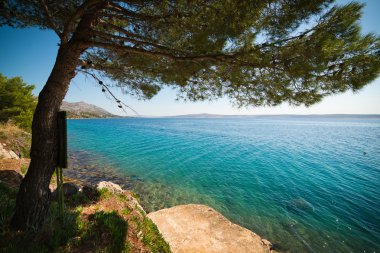 Hırvatistan'daki deniz kıyısı