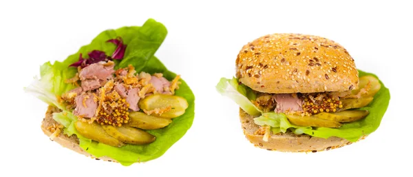 Delicioso y saludable sándwich — Foto de Stock