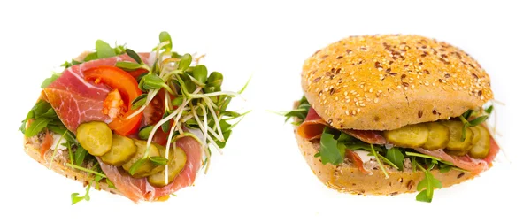 Delicioso y saludable sándwich — Foto de Stock