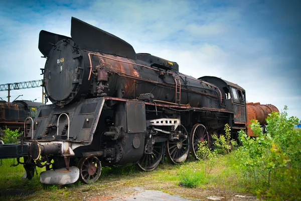 Egy régi mozdony. — Stock Fotó