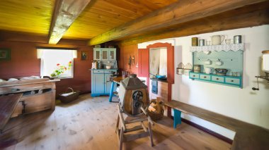 Polonya XIX yüzyıl içinde eski kırsal ev