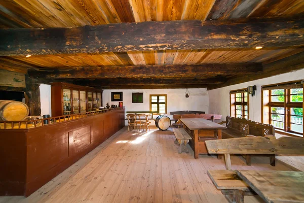 Polonya eski kırsal ev içi