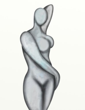 abstract woman's body clipart