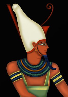 drawing with Egyptian god clipart
