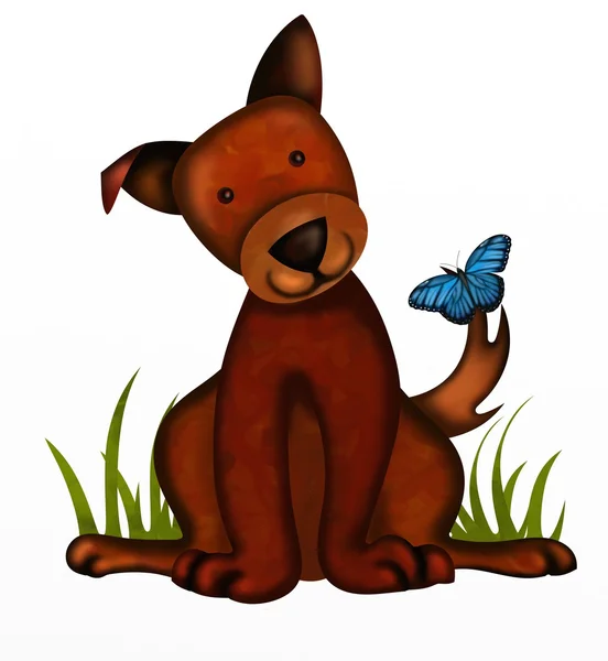 Brown puppy dog — Stock Photo, Image