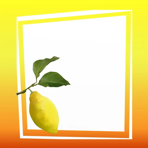 Background with lemon — Stock Photo, Image