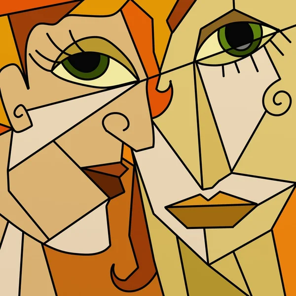 Deux faces abstraites — Photo