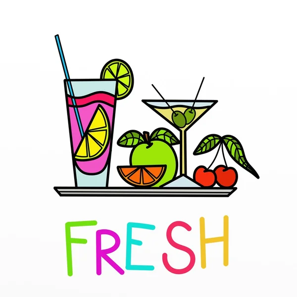 Fruit cocktail — Stock Photo, Image