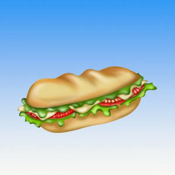 Sandwich vegetariano — Foto Stock