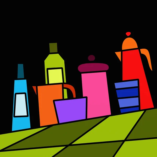 Botellas de colores — Foto de Stock
