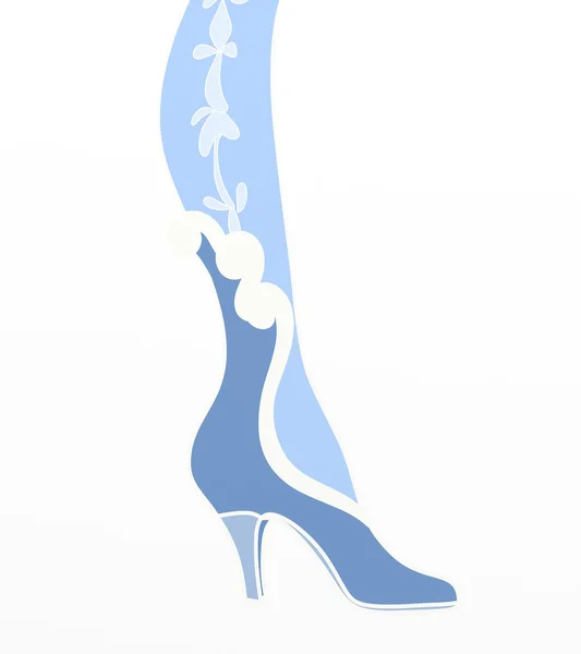 Shoe blue — Stock Photo, Image