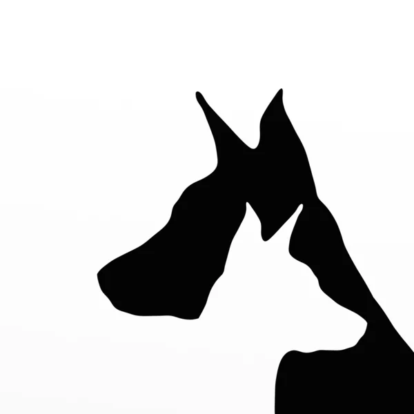 Hundeköpfe — Stockfoto
