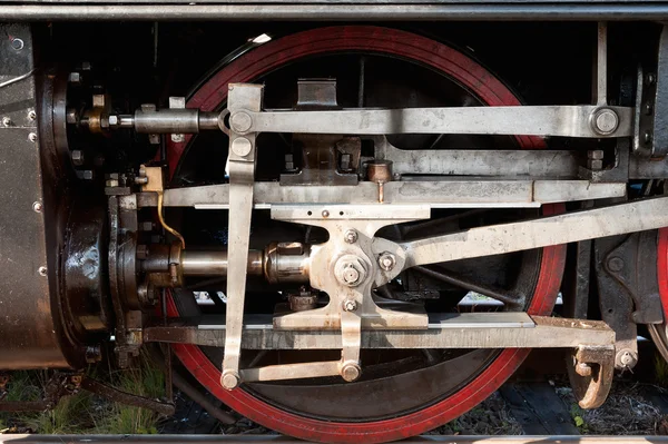 Hjul på et gammelt lokomotiv - Stock-foto