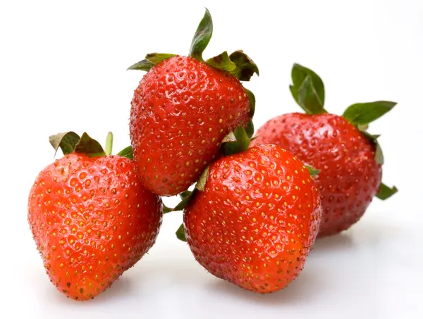 Four strawberries — Stock Photo, Image