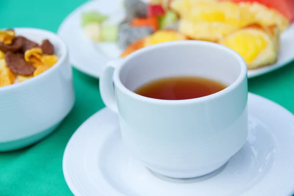 Almoço com chá — Fotografia de Stock
