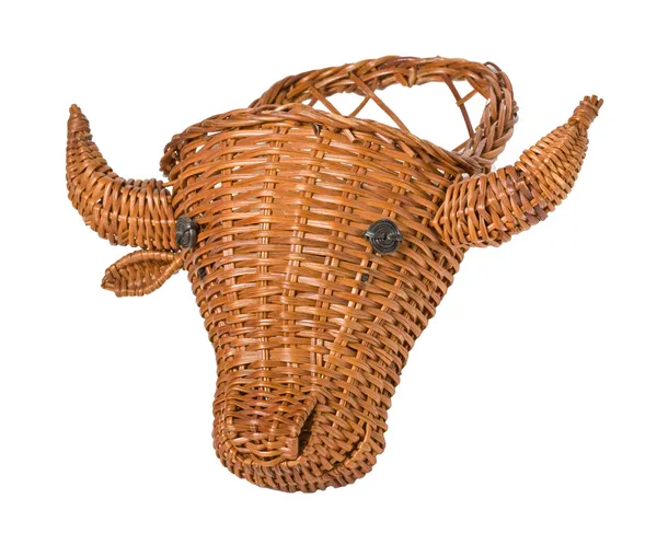 Плетені кошики бик — стокове фото