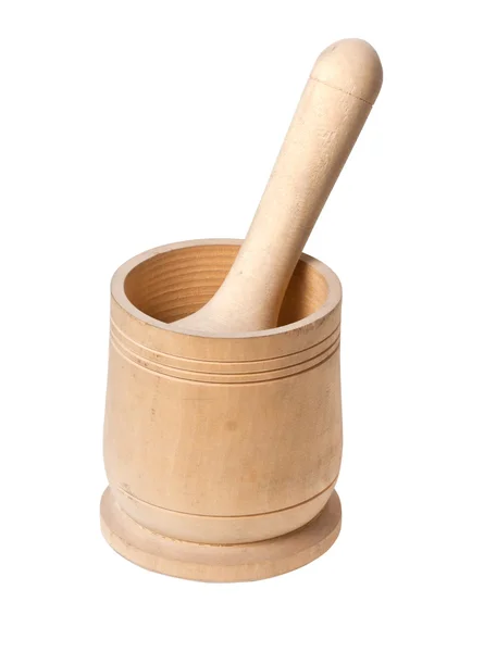 Wooden mortar — Stock Photo, Image