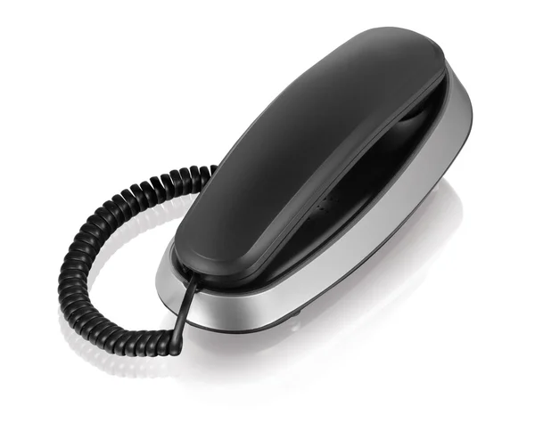 Telefono ufficio nero — Foto Stock