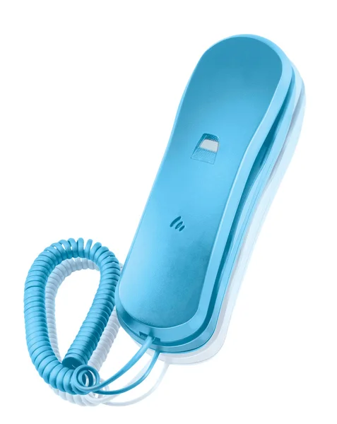 Blue office telephone — Stock Photo, Image