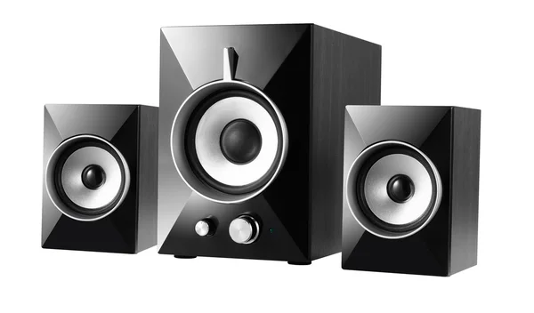 Black speakers — Stock Photo, Image