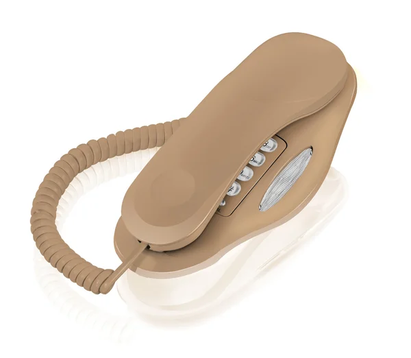 Brown office telephone — Stock Photo, Image