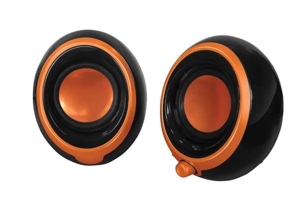 Orange speakers Royalty Free Stock Photos