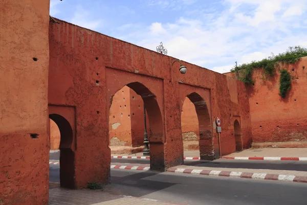 Стіни Старого міста Марракеш — стокове фото