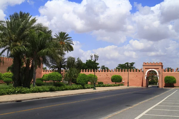 Marrakesch alte Stadtmauern — Stockfoto