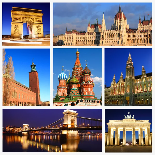 Impressions of European Landmarks — Stock Photo, Image