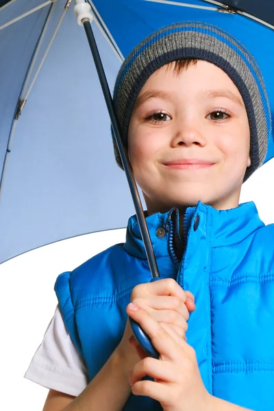 Niño con paraguas — Foto de Stock