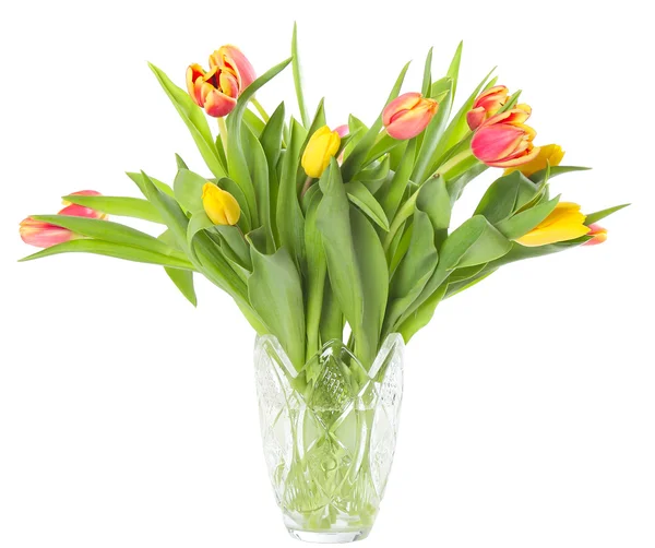 Vase with tulips — Stock Photo, Image